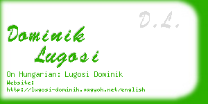 dominik lugosi business card